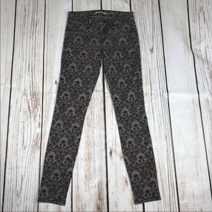 Rich & Skinny Damask Skinny Print Stretch Size 25